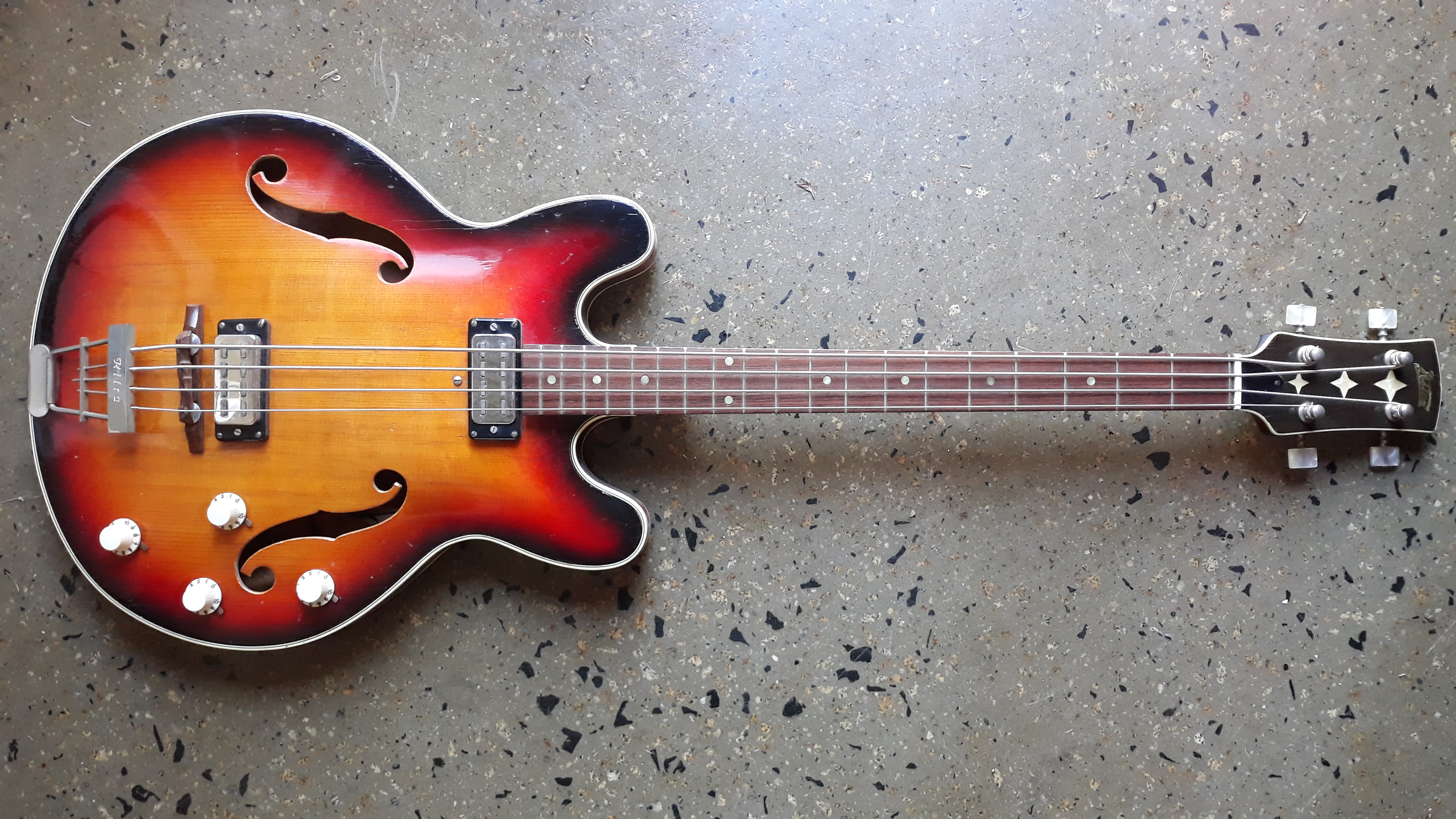 1964 Klira thinline bass